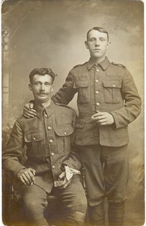 Herbert White (right) c.1914 | Steve Peters