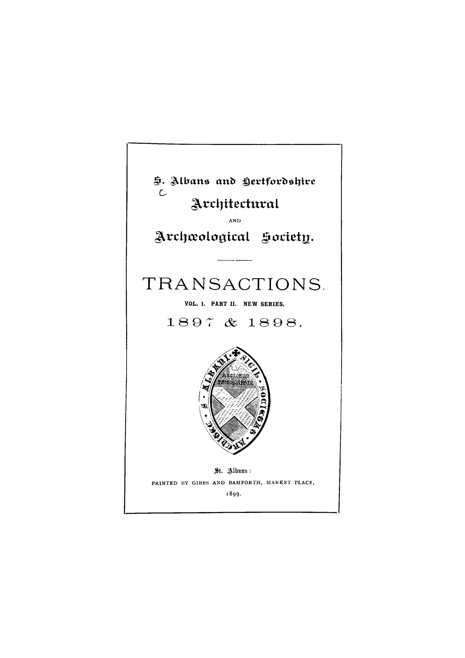Transactions of the Society (1897-98)