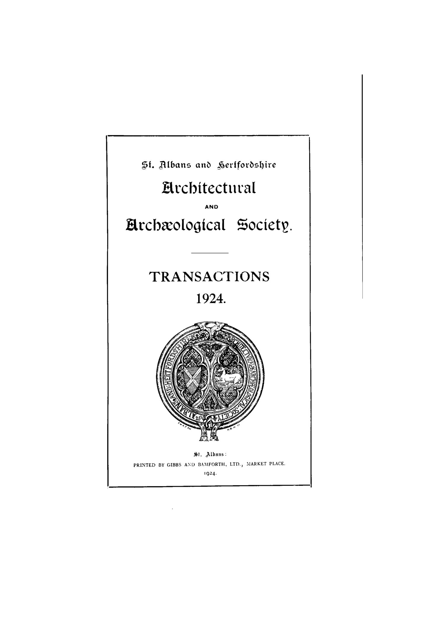 Transactions of the Society (1924)